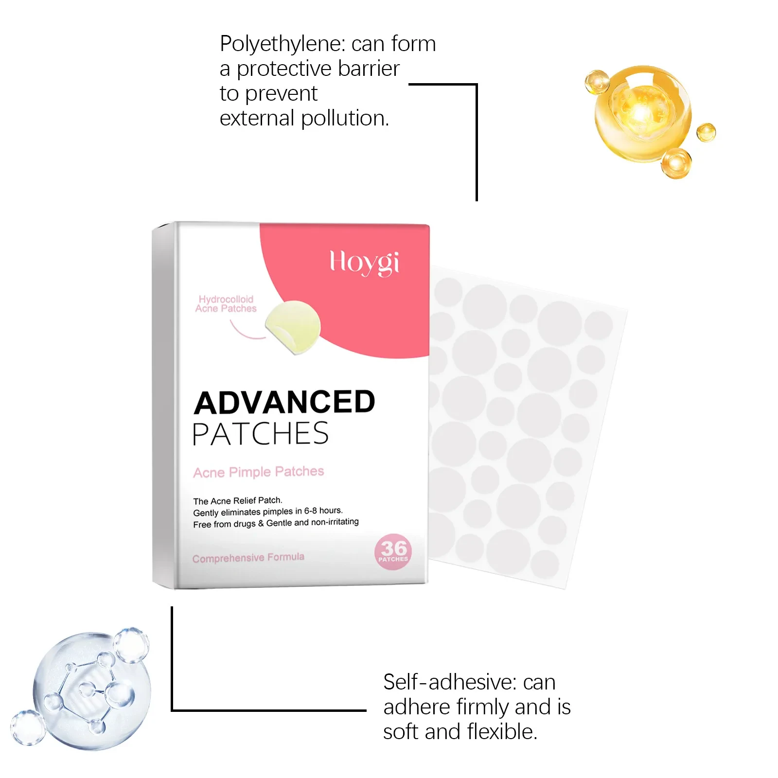 Gentle Cleansing Of Facial Skin Acne Patch