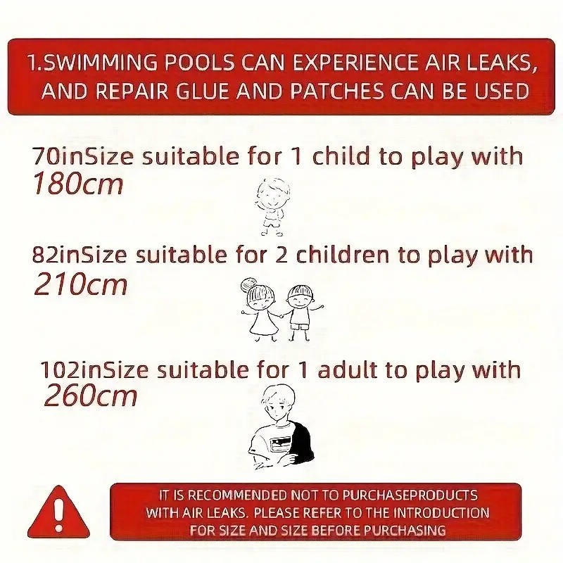 Inflatable swimming pool family