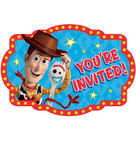 Toy Story 4 Postcard Invitations - Pack of 8