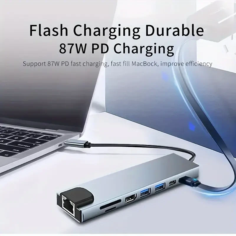 8-in-1 USB C Hub Adapter