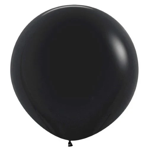 Sempertex 60cm Fashion Black Latex Balloons - Pack of 10