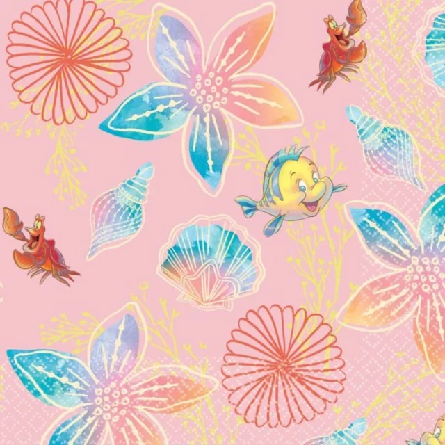 The Little Mermaid Lunch Napkins - Set of 16