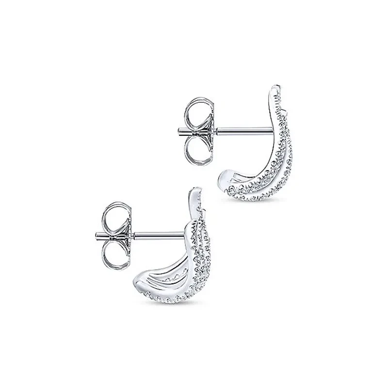 New Style Diamond Plated Metal Earrings