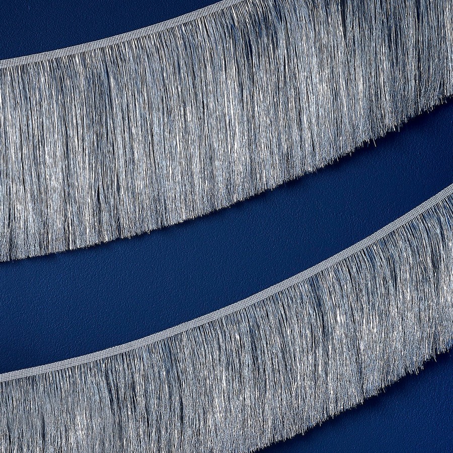 Garland Decoration - Merry & Bright Silver Tinsel