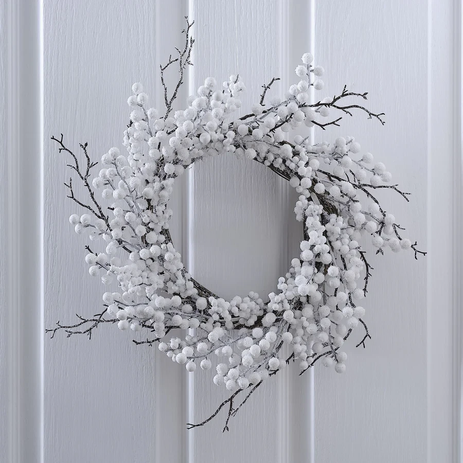 Door Wreath - White Christmas Berry Christmas