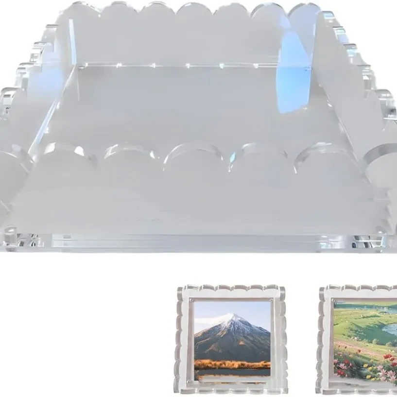 Acrylic Fan Tray Photo Frame Decoration