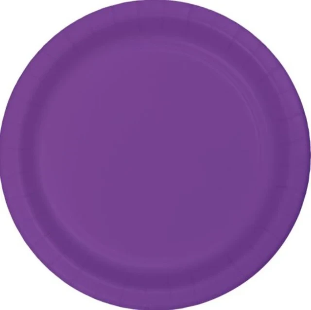 Amethyst Purple Lunch Plates Paper 18cm - Pack of 24