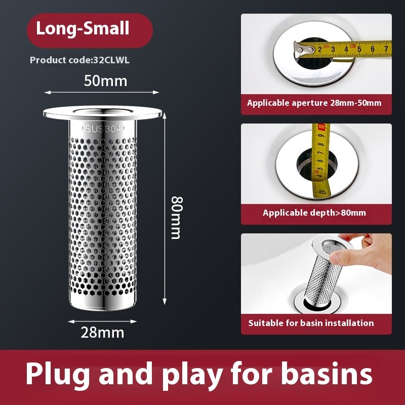 Wash Basin Leaking Plug Bounce Core Drainer Accessories With Strainer
