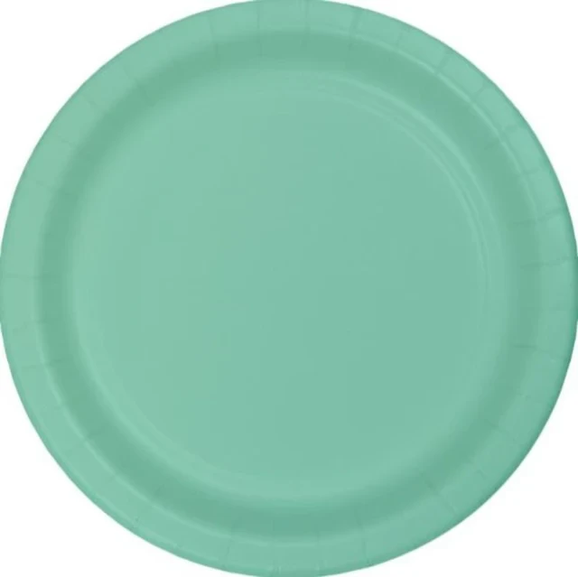 Fresh Mint Green Banquet Plates Paper 26cm - Pack of 24