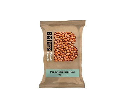 PEANUTS NATURAL RAW SKIN ON 35/40 1KG (BALARS SFPEA006)
