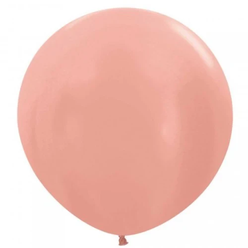 Sempertex 60cm Metallic Rose Gold Latex Balloons 568, 3pk - Pack of 3