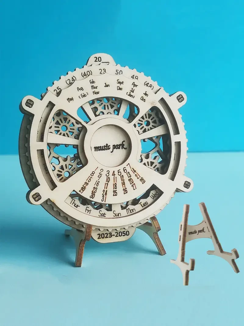 3D Wooden Puzzle Perpetual Calendar