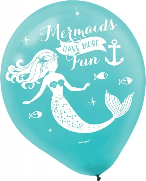 Latex Balloons - Mermaid Wishes (30cm) - Pack of 6