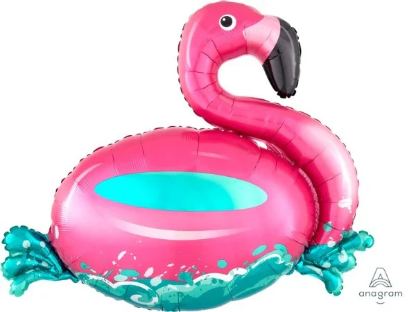 Foil Balloon - Self Sealing Supershape Floating Flamingo