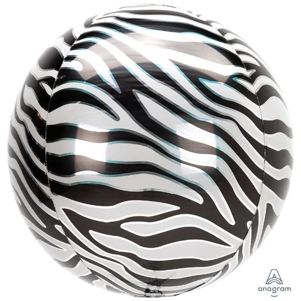 Balloon - Orbz XL Zebra Print