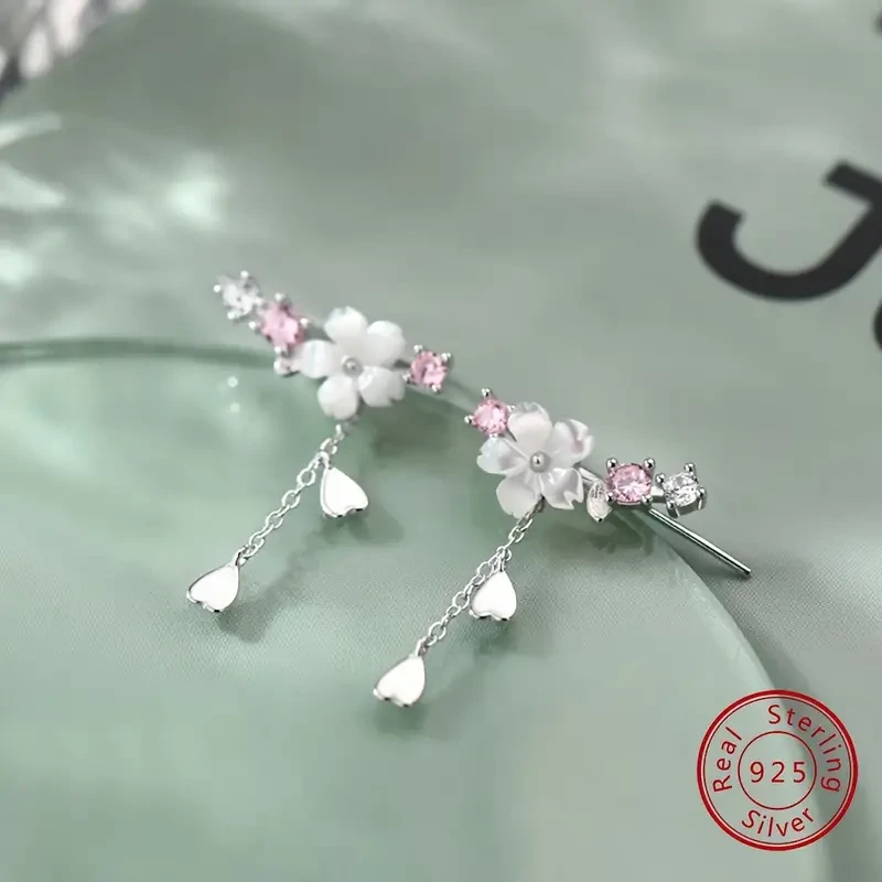 Sterling 925 Silver Hypoallergenic Dangle Earrings