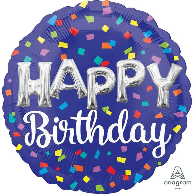 Foil Balloon - Standard HX HAPPY Birthday Balloon Letters (45cm)