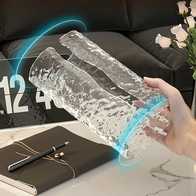 Elegant Oval Wavy Textured Tissue Box Cover