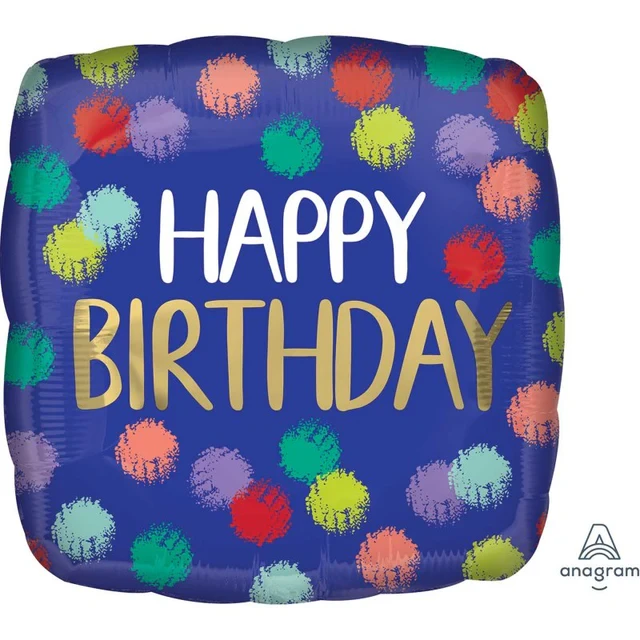 Foil Balloon - Std Hx Brushed Hbd (45cm)