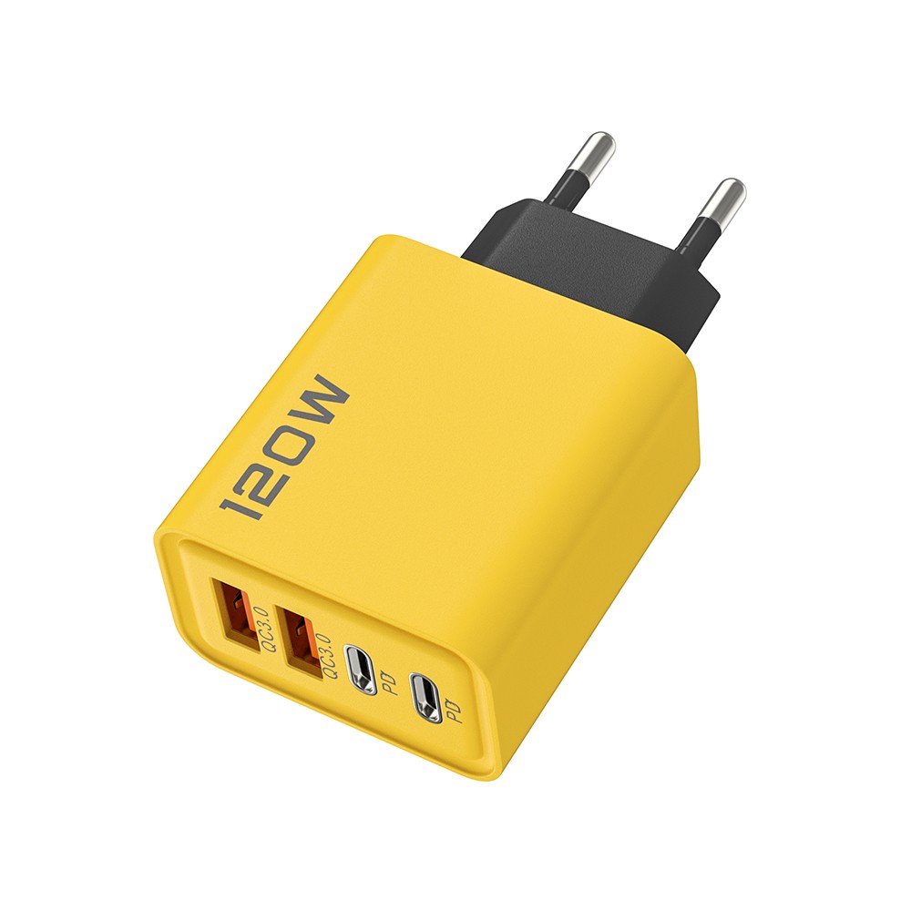 4-Port USB-C PD Quick Charger Fast Charging Adapter with Quick Charge 3.0 for iPhone, Samsung, Xiaomi, Huawei