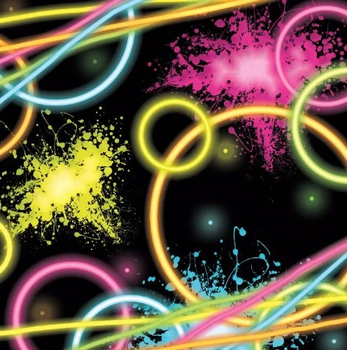 Glow Party Beverage Napkins - Pack of 16