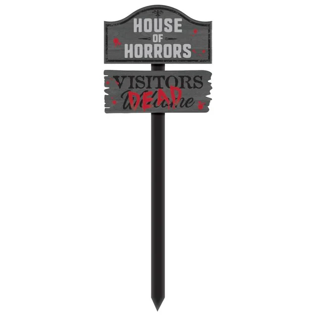 MDF Yard Stake - House of Horrors  (86cm)