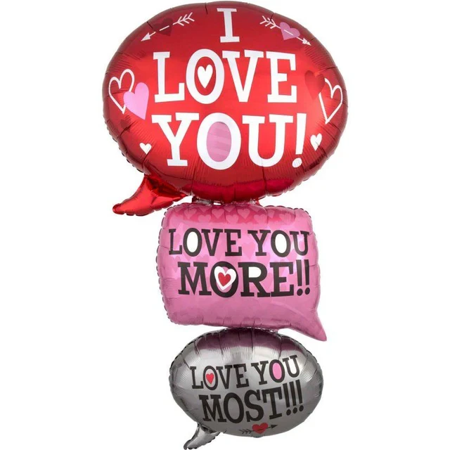 Foil Balloon - Giant Multi-Balloon Love Bubbles
