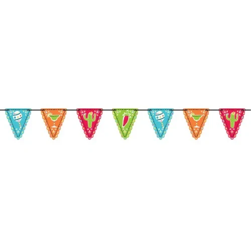 Pennant Flag Banner - Fiesta Mini Paper