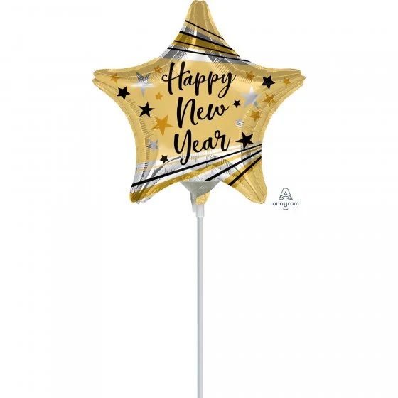 22cm Happy New Year Bursts & Stars