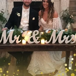 Mr & Mrs Wedding Table Decor Set