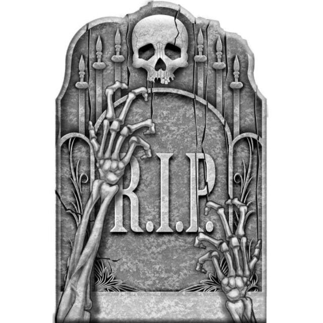 Cemetery Ghostly Arms Tombstone Styrofoam Decoration