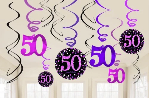 Pink Celebration 50 Swirl Value Pack - Pack of (12)