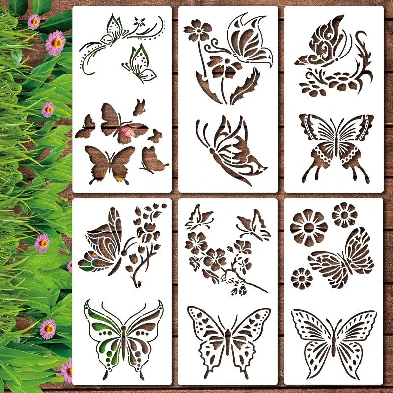 Garden Fence Large Flower StencilsDIY