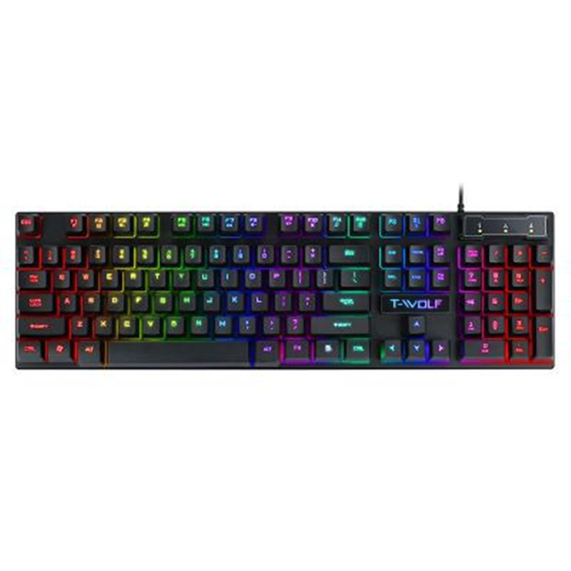Gaming Keyboard: Luminous USB Wired with Floating Manipulator Feel