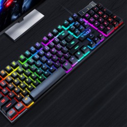Gaming Keyboard: Luminous USB Wired with Floating Manipulator Feel