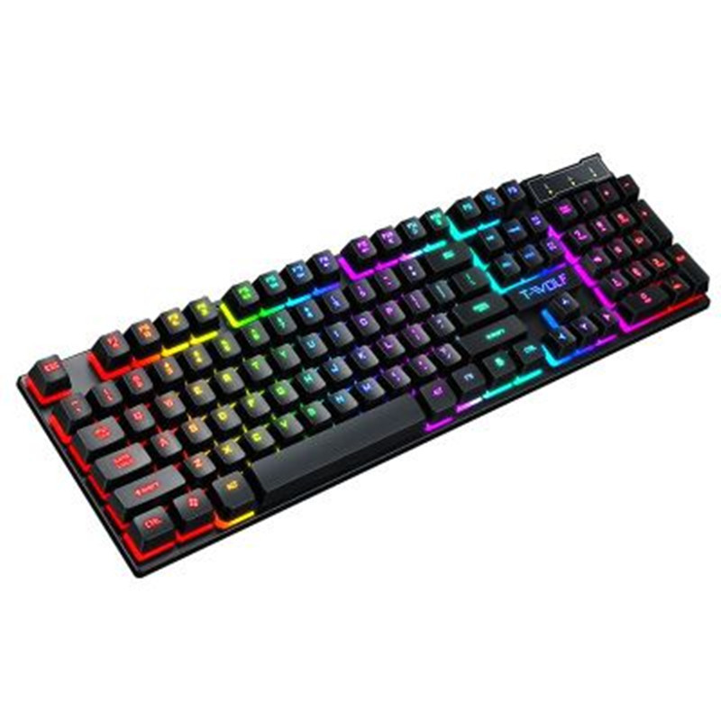 Gaming Keyboard: Luminous USB Wired with Floating Manipulator Feel