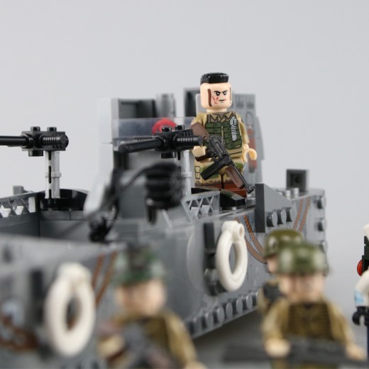 Iron Empire U.S. landing craft military model building blocks