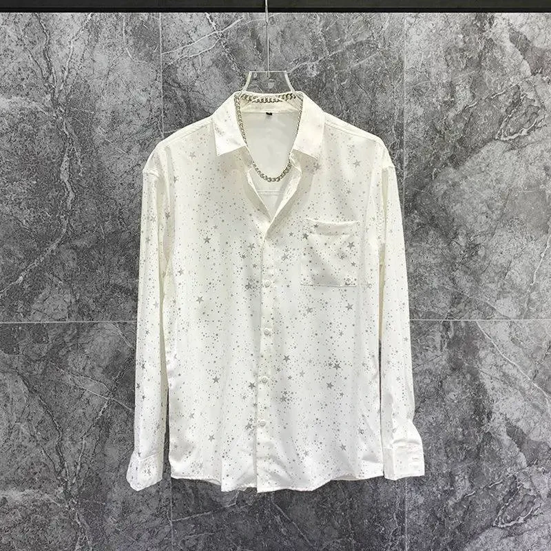 Personality Starry Bronzing Shirt Trendy Boys