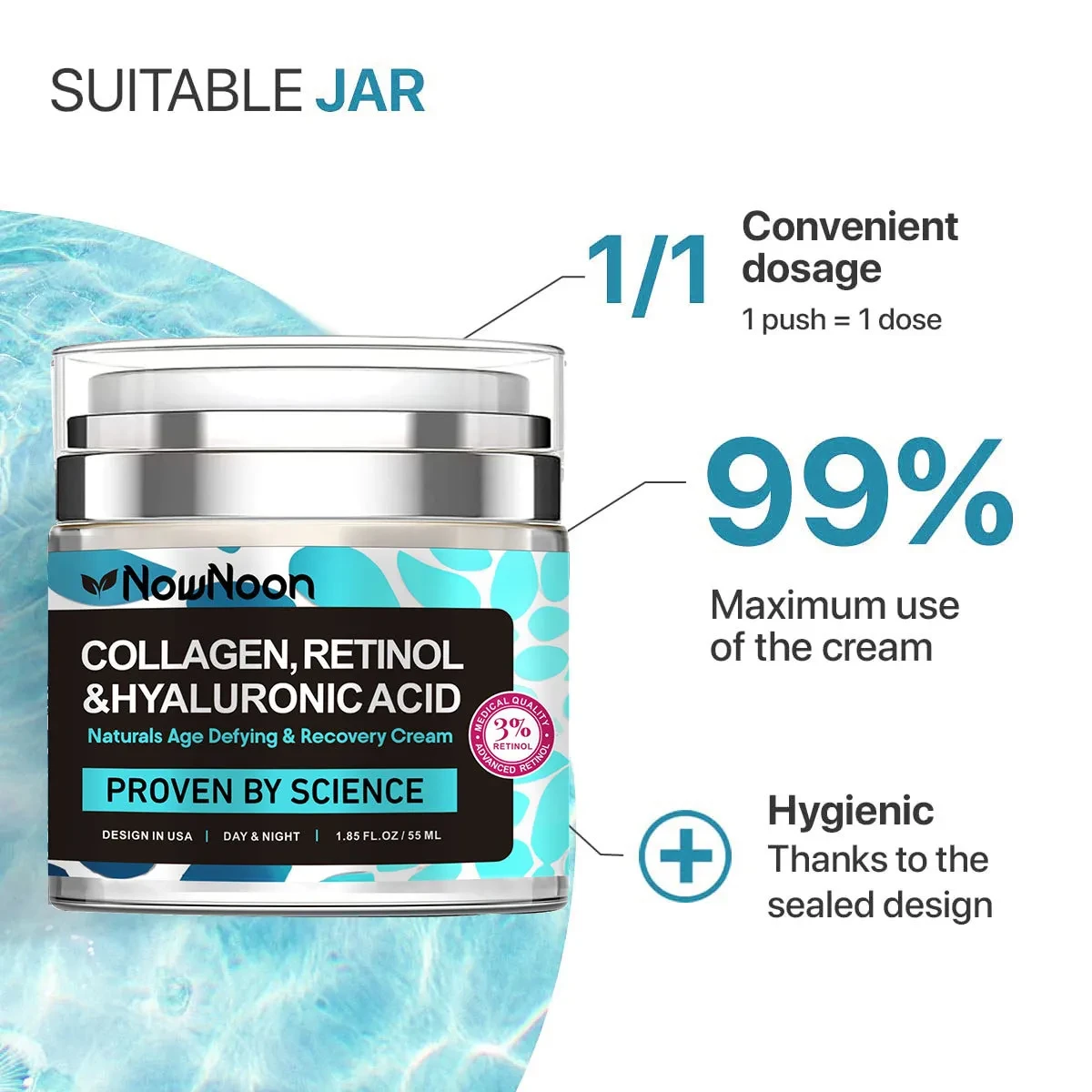 Collagen, Retinol & Hyaluronic Acid Cream