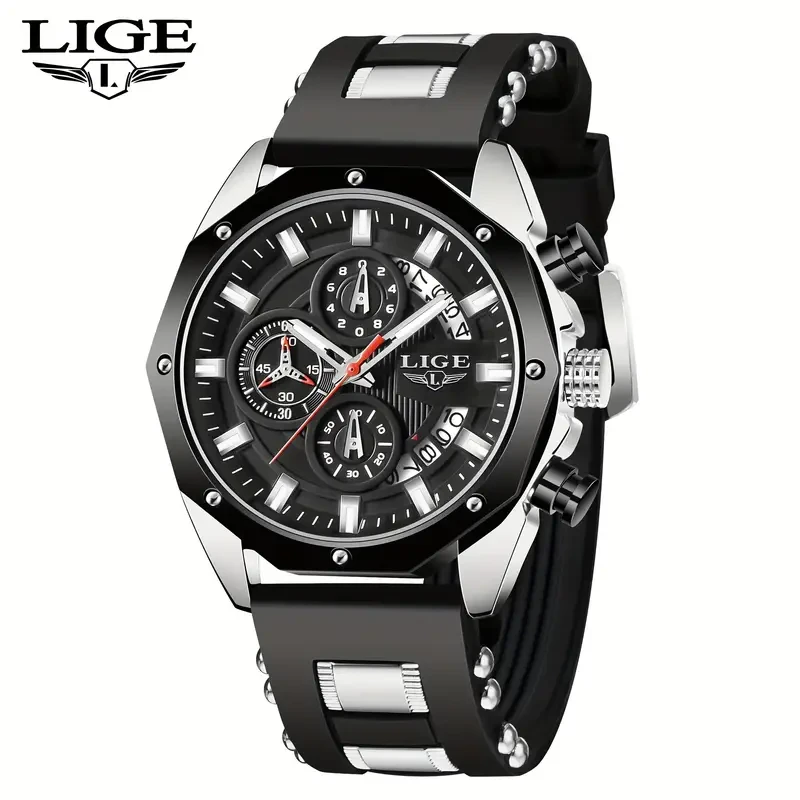 2024 New Fashion Men's Watch. Chronograph Calendar luminous Quartzwatch