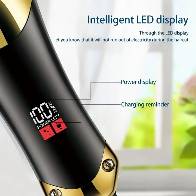 Set Professional Men's Electric Hair Clippers Kit,