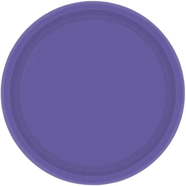 Paper Plates 23cm Round 20CT - New Purple NPC - Set of 20
