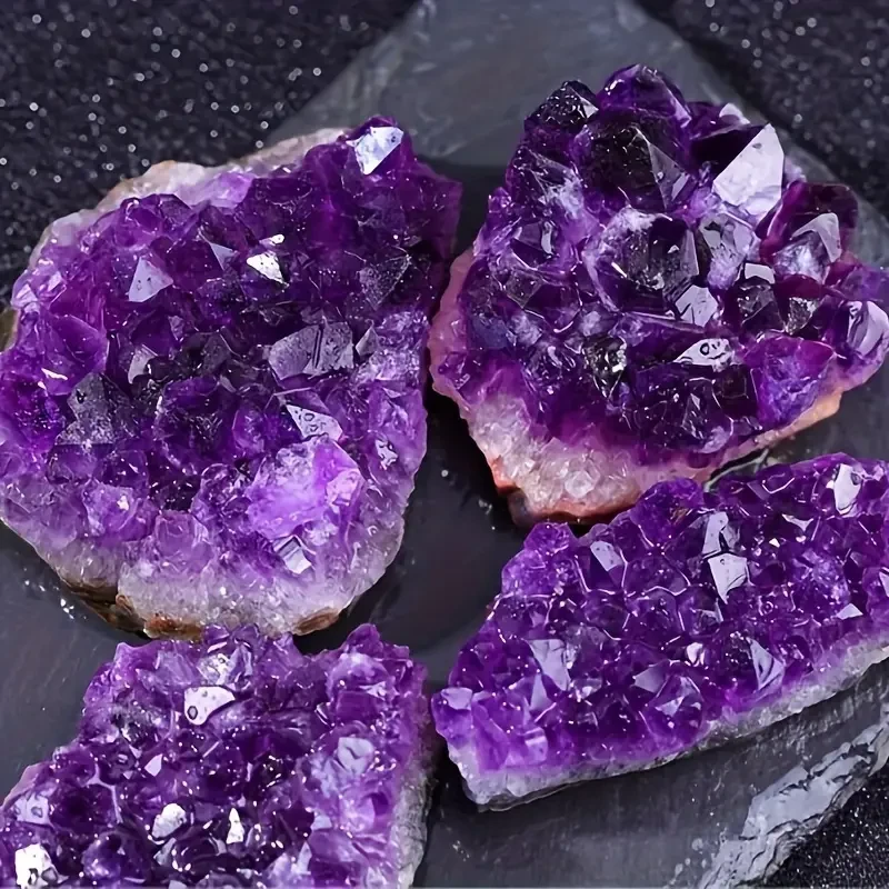 1pc Natural Amethyst Crystal Cluster & Pendant