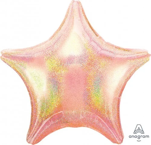 Foil Balloon - STD Holo Irid Rainbow Star (45cm)