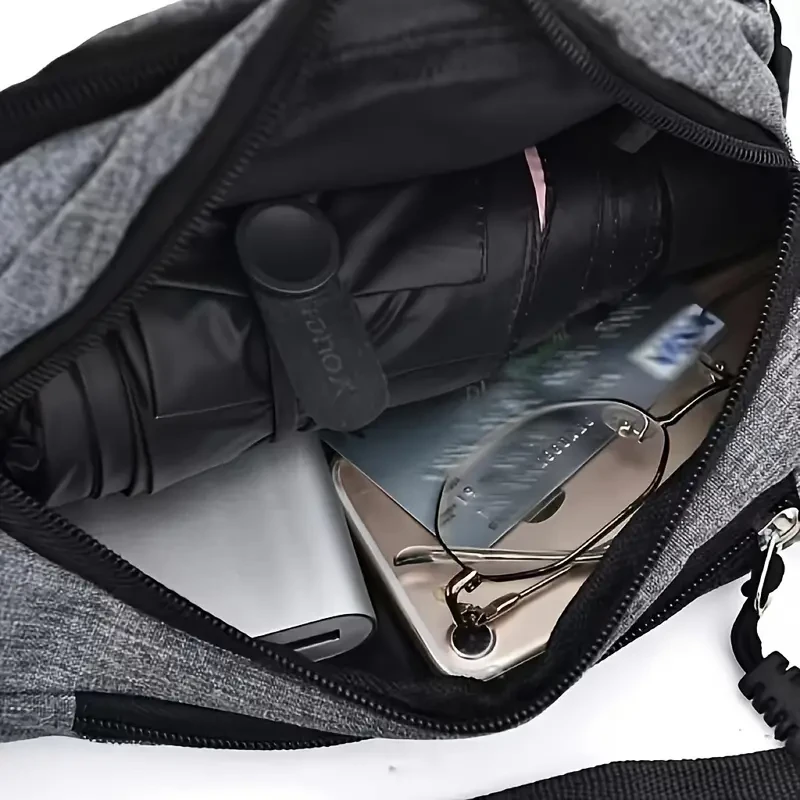 Simple Solid Color Waist Bag - Fashion Crossbody and Sports Bag