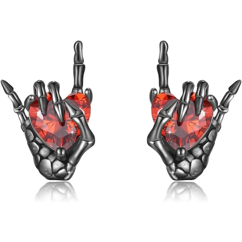 Heart Diamond Stud Earring