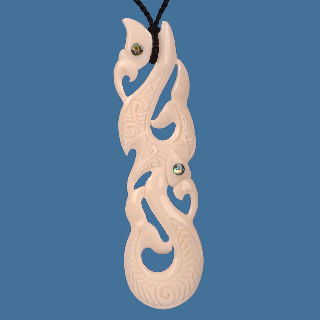 XL Bone Manaia Pendant