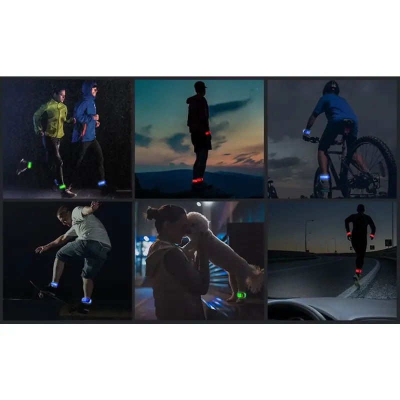 Rechargeable LED Armband for Running and Walking at Night (2 Pack)