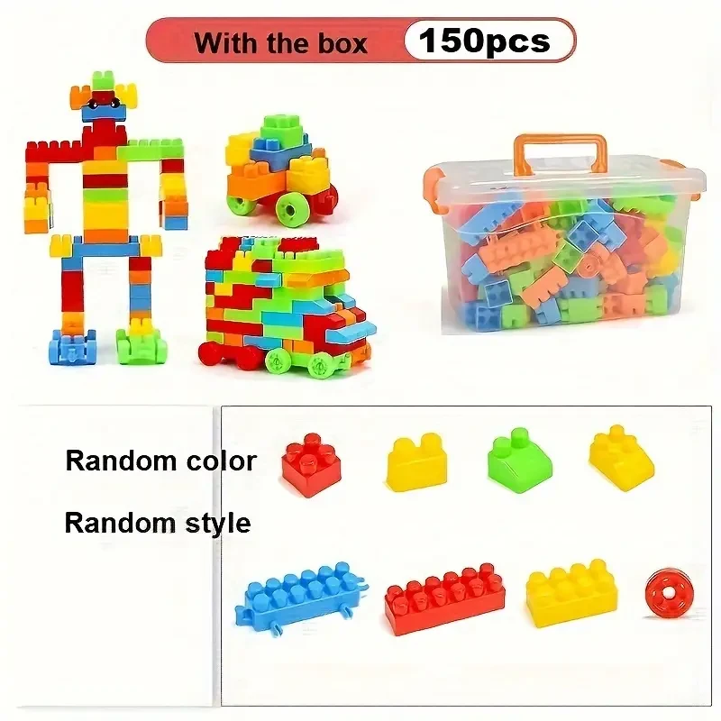 150pcs Educational Toy Blocks - Enhance Creativity & Motor Skills