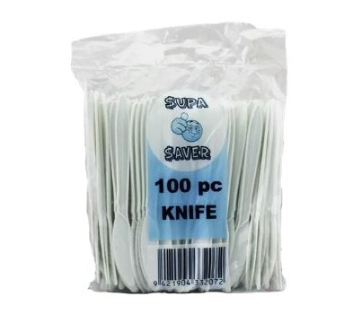 KNIVES PS WHITE 100s/PKT (SUPA-SAVER CT04-SS)